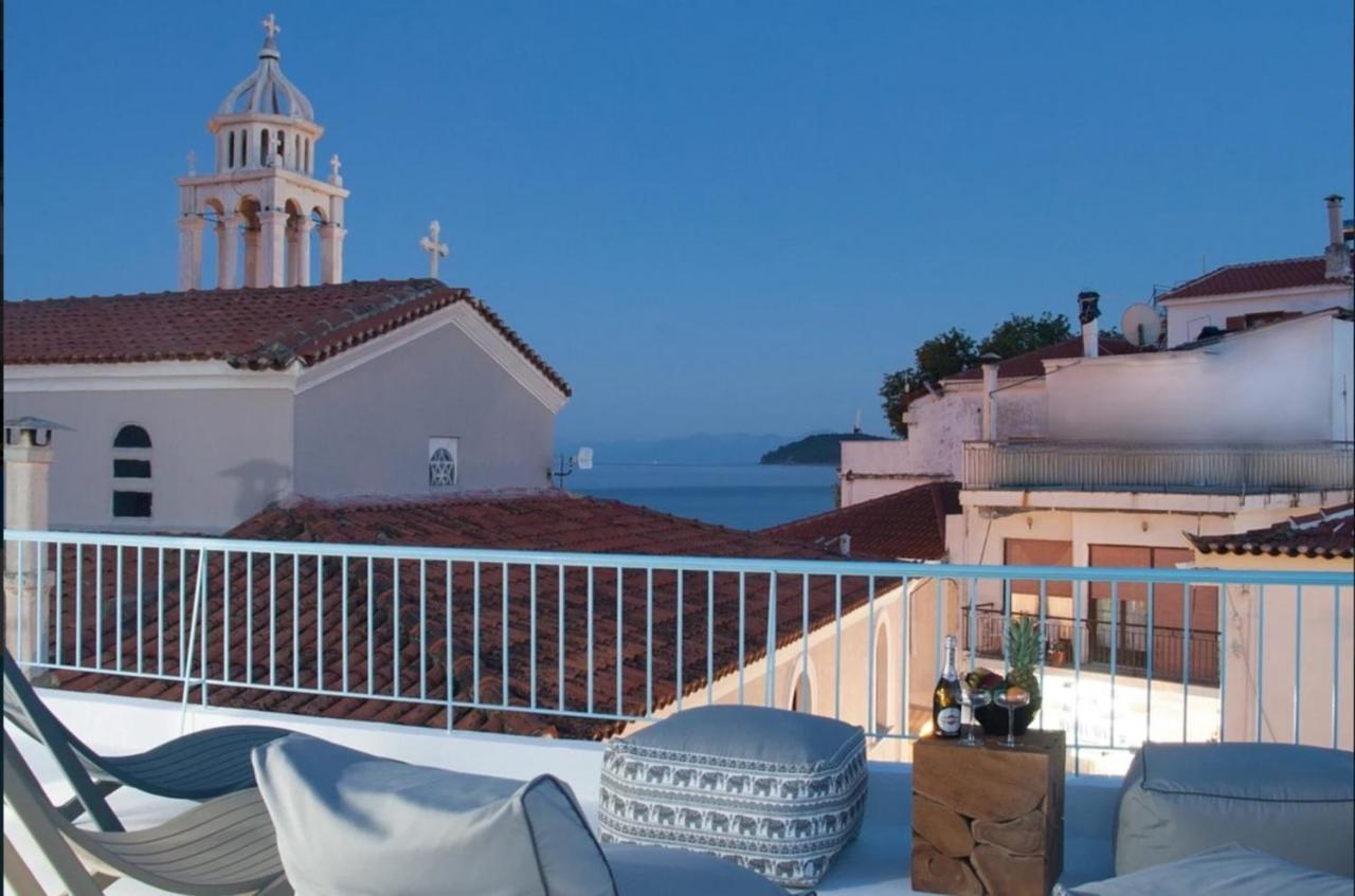 Capolavoro, Boutique Apartment With Unique Rooftop Skiathos Town Ngoại thất bức ảnh