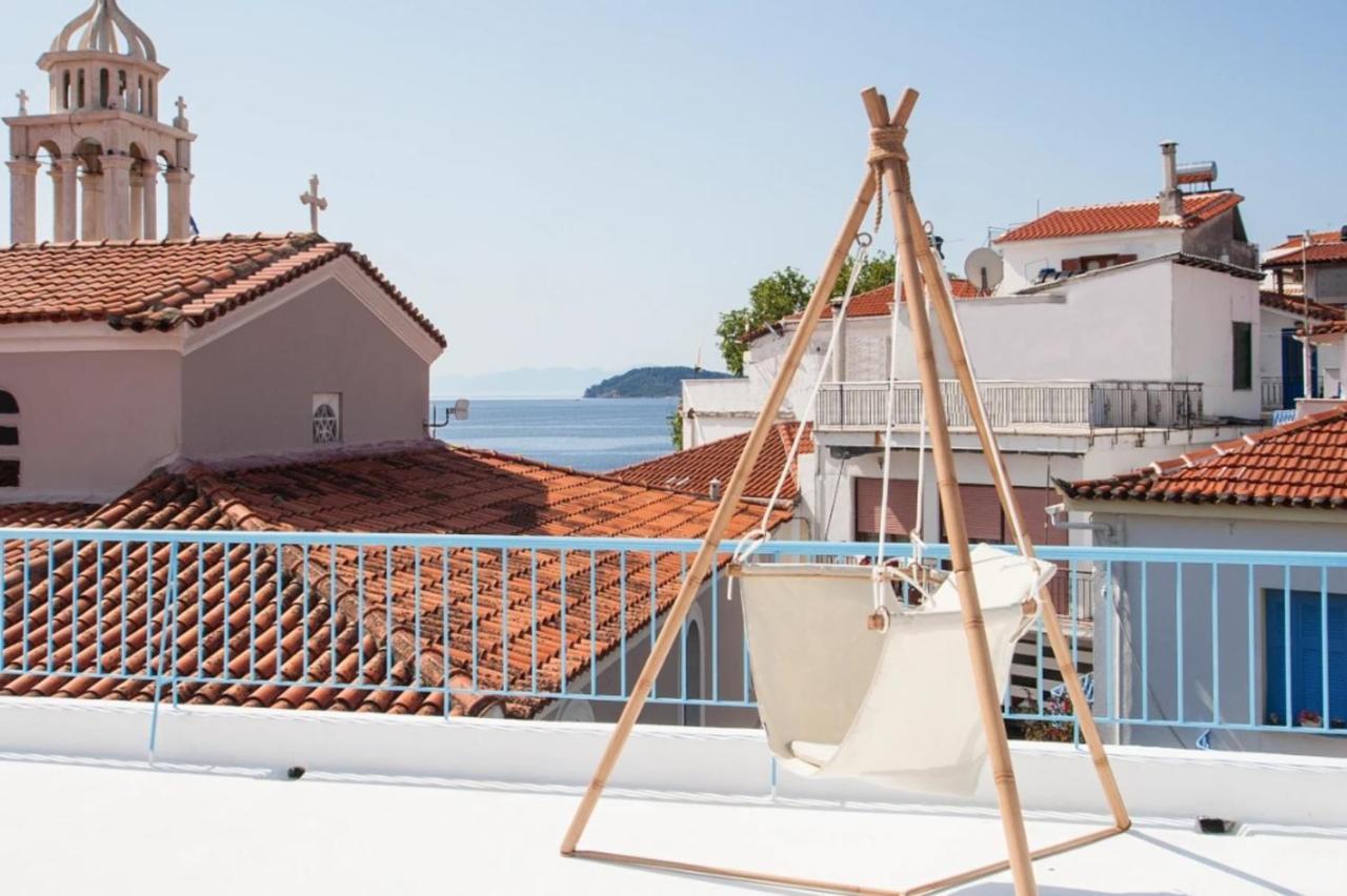 Capolavoro, Boutique Apartment With Unique Rooftop Skiathos Town Ngoại thất bức ảnh
